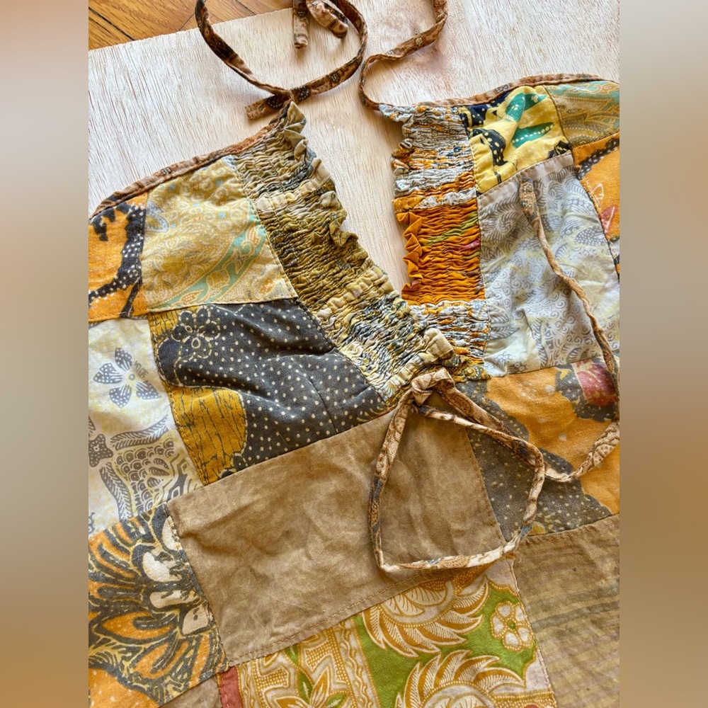 Patchwork Boho halter top NWT by Jaded Gypsy - Picture 5 of 9